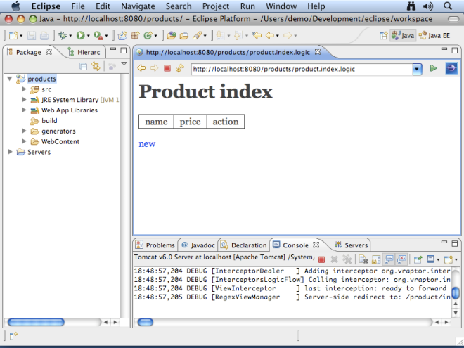 products index